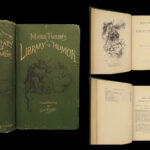 1888 Mark Twain 1ed Library of Humor Short Stories Illustrated Jumping Frog