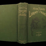 1888 Mark Twain 1ed Library of Humor Short Stories Illustrated Jumping Frog