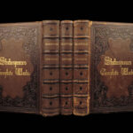 1861 SHAKESPEARE Complete Works Romeo Juliet King Lear BEAUTIFUL 3v Leather SET