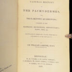 1836 Jardine Naturalist 1ed Mammals Africa Elephant Rhino Warthog Pachyderme ART