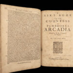 1655 ARCADIA Countess of Pembroke Philip Sidney English Scandal King James I