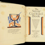 1930 Savoy Cocktail 1ed Craddock Liquor Alcohol Recipes Prohibition Art Deco