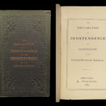 1864 Civil War Constitution of United States Declaration Independence Spalding