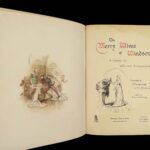 1891 BEAUTIFUL Shakespeare Merry Wives of Windsor Finnemore Emanuel ART Falstaff