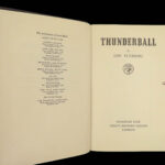 1961 JAMES BOND 1st ed Thunderball Ian Fleming Novel 007 Atom Bomb Spectre