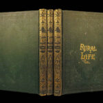 1875 Rural Life Agriculture HUNTING Farming Veterinary HORSE Dogs Illustrated 3v