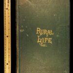 1875 Rural Life Agriculture HUNTING Farming Veterinary HORSE Dogs Illustrated 3v