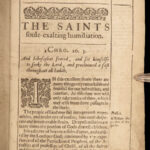 1634 PURITAN 1st ed Saints Soule Exalting Humiliation Robert Bolton Bible RARE