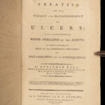 1791 Boston USA Medicine 1ed Benjamin Bell ULCERS Inflammation Gangrene Sores