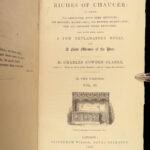 1835 EXQUISITE Chaucer Canterbury Tales Medieval Pilgrims Troilus Creseida 2v