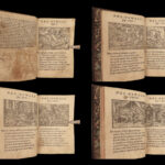 1574 INCREDIBLE Simeoni 367 Bible WOODCUTS Old/New Testament Illustration Venice