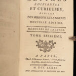 1781 RARE Jesuit Voyages Missions CHINA Taiwan Vietnam MAPS Asia Edifiantes 9v