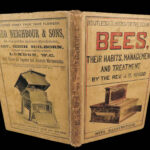 1866 BEES Illustrated Bee Hives Honeybees Beekeeping JG Wood Apiology Melittology