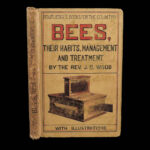 1866 BEES Illustrated Bee Hives Honeybees Beekeeping JG Wood Apiology Melittology