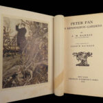 1910 Peter Pan in Kensington Gardens JM Barrie Arthur Rackham COLOR Illustrated