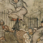 1910 Peter Pan in Kensington Gardens JM Barrie Arthur Rackham COLOR Illustrated