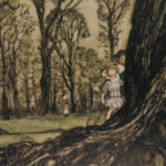 1910 Peter Pan in Kensington Gardens JM Barrie Arthur Rackham COLOR Illustrated