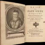 1758 Life of Pope Sixtus V Gregorio Leti Counter Reformation ROME Vatican 2v