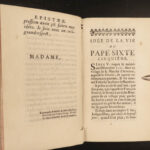 1758 Life of Pope Sixtus V Gregorio Leti Counter Reformation ROME Vatican 2v