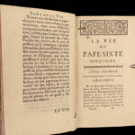 1758 Life of Pope Sixtus V Gregorio Leti Counter Reformation ROME Vatican 2v