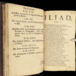 1686 Homer ILIAD & Odyssey Thomas Hobbes English ed Trojan Wars Greek Mythology