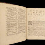 1668 Rene DESCARTES Principia Philosophy & Science Physics Geometry Optics RARE