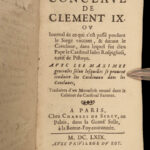 1669 Papal Conclave of 1667 1ed Clement IX Papacy Catholic Church Alexander VII