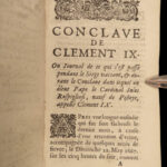 1669 Papal Conclave of 1667 1ed Clement IX Papacy Catholic Church Alexander VII