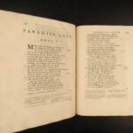 1732 Paradise Lost by John Milton English Poetry FAMED Richard Bentley Folio