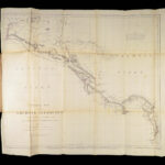 1867 Canals & Railroad Engineering PANAMA Canal ENORMOUS MAPS South America