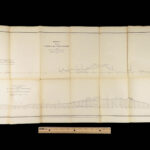 1867 Canals & Railroad Engineering PANAMA Canal ENORMOUS MAPS South America