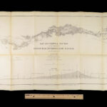 1867 Canals & Railroad Engineering PANAMA Canal ENORMOUS MAPS South America