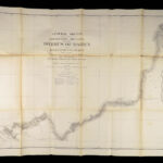 1867 Canals & Railroad Engineering PANAMA Canal ENORMOUS MAPS South America