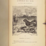 1884 Jules Verne 1ed Vanished Diamond Archipelago on Fire Hetzel Elephants! 2in1