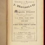 1884 Jules Verne 1ed Vanished Diamond Archipelago on Fire Hetzel Elephants! 2in1