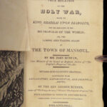 1818 Holy War by John Bunyan Puritan Spiritual Warfare Angels Demons RARE Art