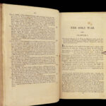 1818 Holy War by John Bunyan Puritan Spiritual Warfare Angels Demons RARE Art