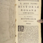 1647 Lucius Florus History of ROME Livy Ab Urbe Condita Amsterdam Vellum