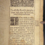 1650 RARE Civil War Cromwell 1ed Lockyer Olive Leaf Bible Nonconformist Puritan