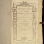 1790 French Revolutions de Paris Prudhomme Bastille Illustrated LaFayette France