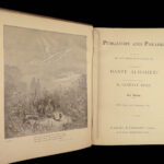 1890 DANTE Alighieri Purgatory Paradise Hell Gustave DORE Illustrated ART Folio