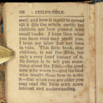 1834 TINY BIBLE Illustrated Children’s Bible Stories RARE Embroidered Miniature