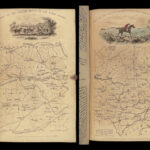 1840 The Sporting Review HUNTING Racing Fishing Shooting MAPS Horse Racing 3v