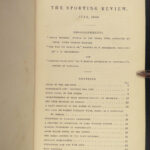 1840 The Sporting Review HUNTING Racing Fishing Shooting MAPS Horse Racing 3v