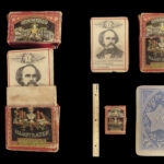 1875 Playing CARD GAME 1ed Game of Star Authors Twain Alcott Dickens Burns