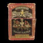 1875 Playing CARD GAME 1ed Game of Star Authors Twain Alcott Dickens Burns