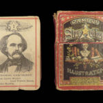 1875 Playing CARD GAME 1ed Game of Star Authors Twain Alcott Dickens Burns