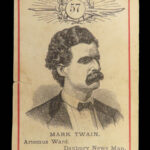 1875 Playing CARD GAME 1ed Game of Star Authors Twain Alcott Dickens Burns