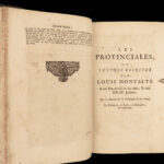 1684 Blaise PASCAL Provincial Letters Witchcraft Sorcery JESUIT Philosophy RARE