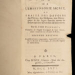 1766 Cangiamila Sacred Embryology Obstetrics Childbirth Medicine Abortion Paris